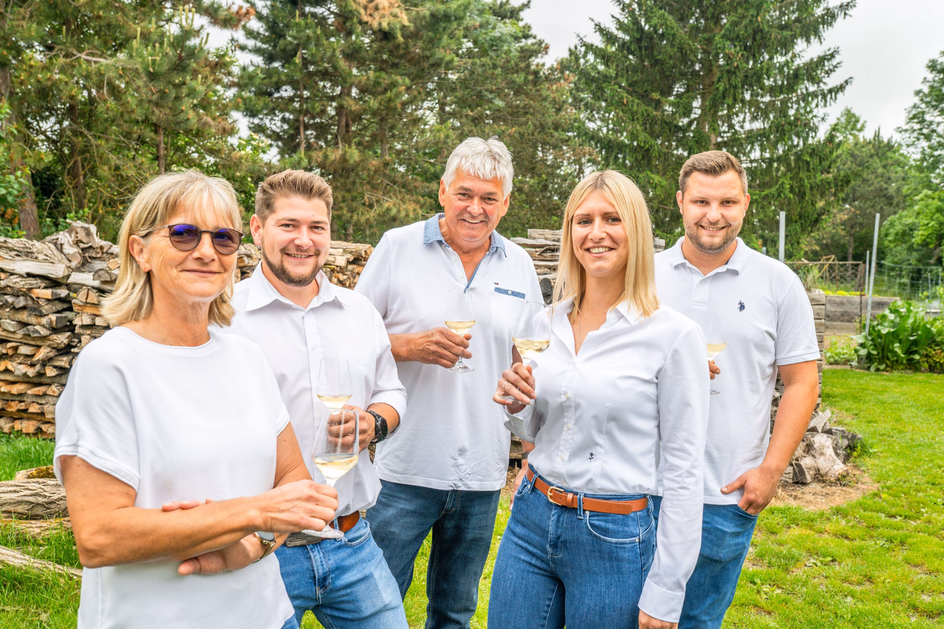 Familienfoto Weinbau Würger