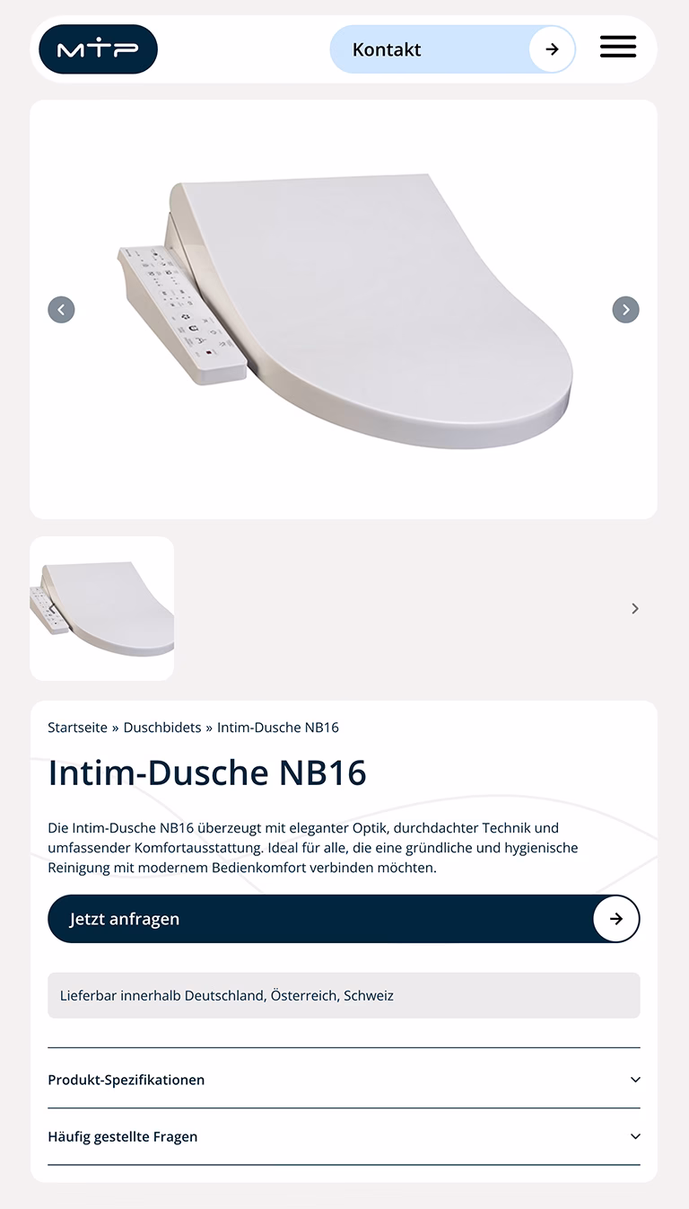 Single Product Page Design